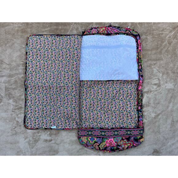 Vera Bradley Quilted Floral Hanging Clothes Travel Garment Bag Suitcase - Picture 3 of 6